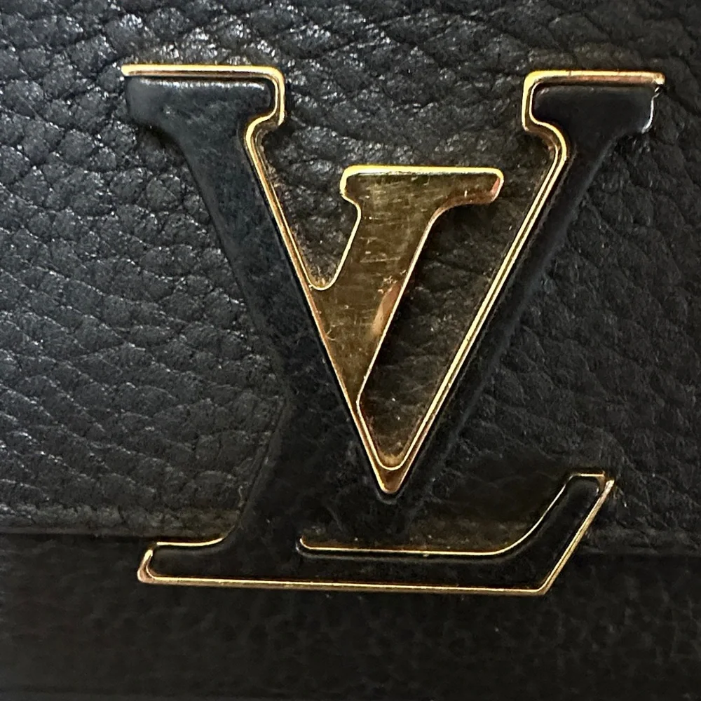 Louis Vuitton Taurillon Capucines Wallet Black Leather Wallet - Picture 6 of 13